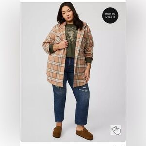 NWT Plaid shacket.
